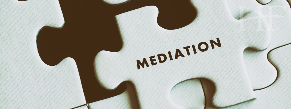 Image of the word mediation on a jogsaw puzzle piece
